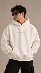 REDEEMED Oversized Hoodie | Ephesians 1:7 | Christian Faith-Based Streetwear