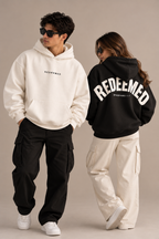 REDEEMED Oversized Hoodie | Ephesians 1:7 | Christian Faith-Based Streetwear