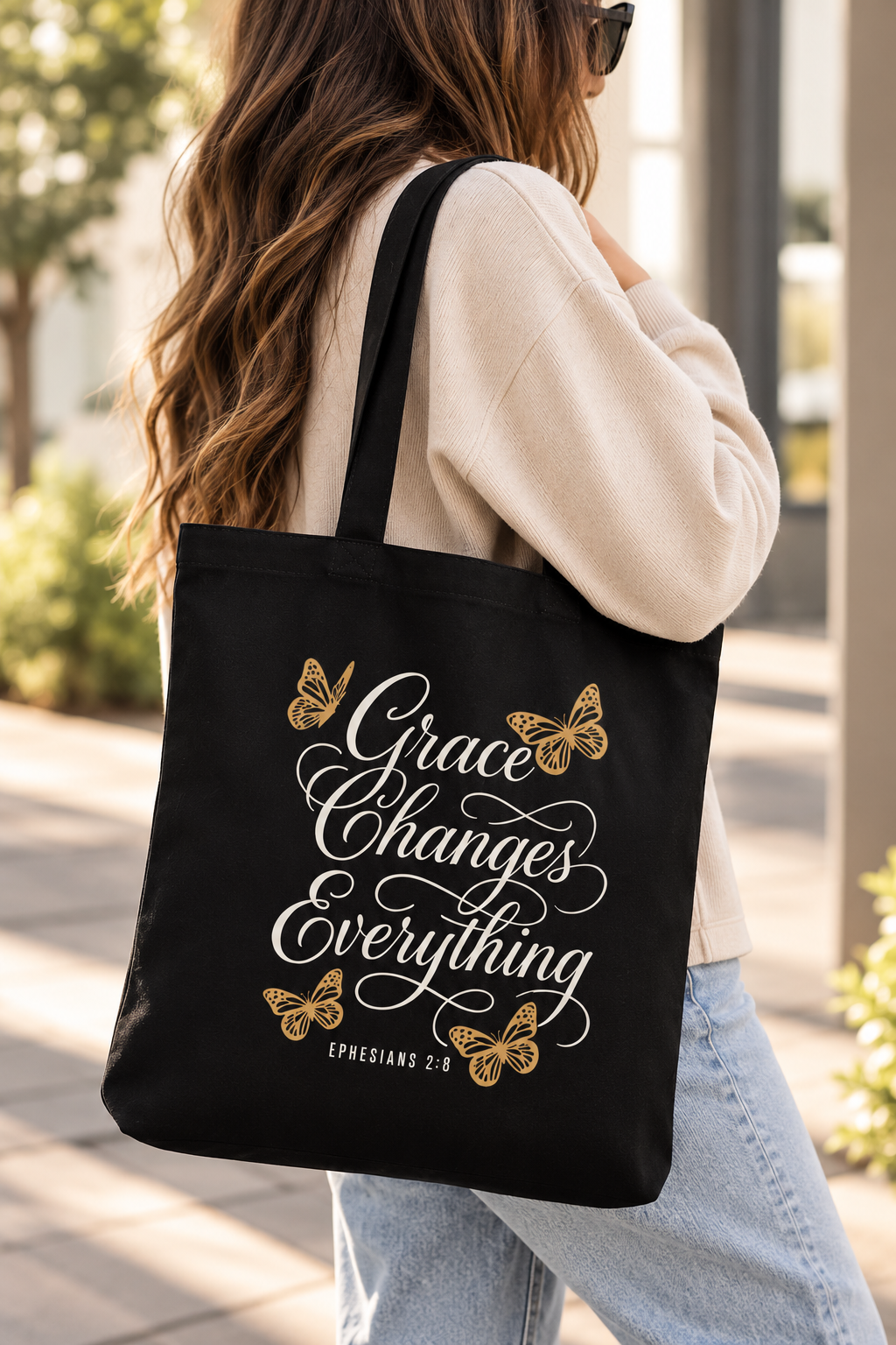 Grace changes Everything Tote Bag