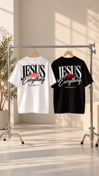 Jesus Over Everything | Christian Oversized Graphic T-Shirt – Colossians 1:17